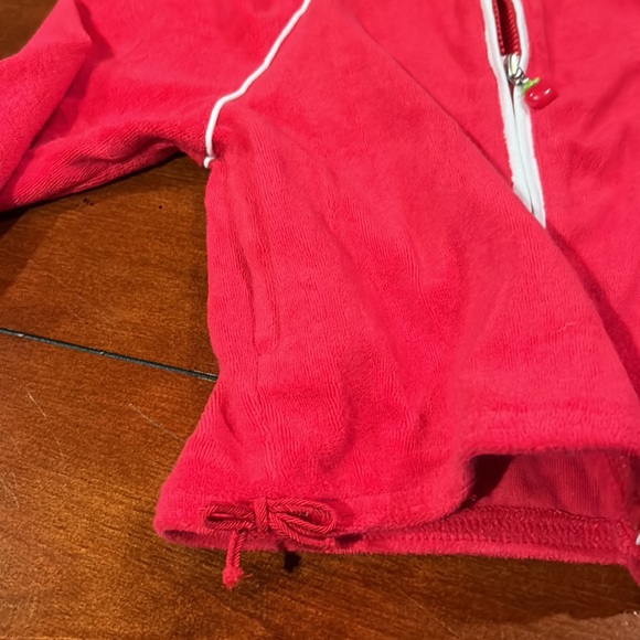 NWT Gymboree Candy Apple Red Piped Terry Zippered Jacket 2004 Size 3 - Picture 7 of 15